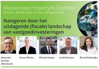 Masterclass Deloitte - Navigeren door het uitdagende (fiscale) landschap van vastgoedinvesteringendinsdag 23 september 